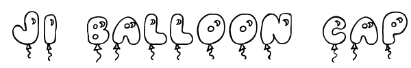 JI Balloon Caps font preview